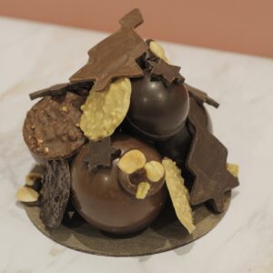 Centre de table - Sphères chocolatées