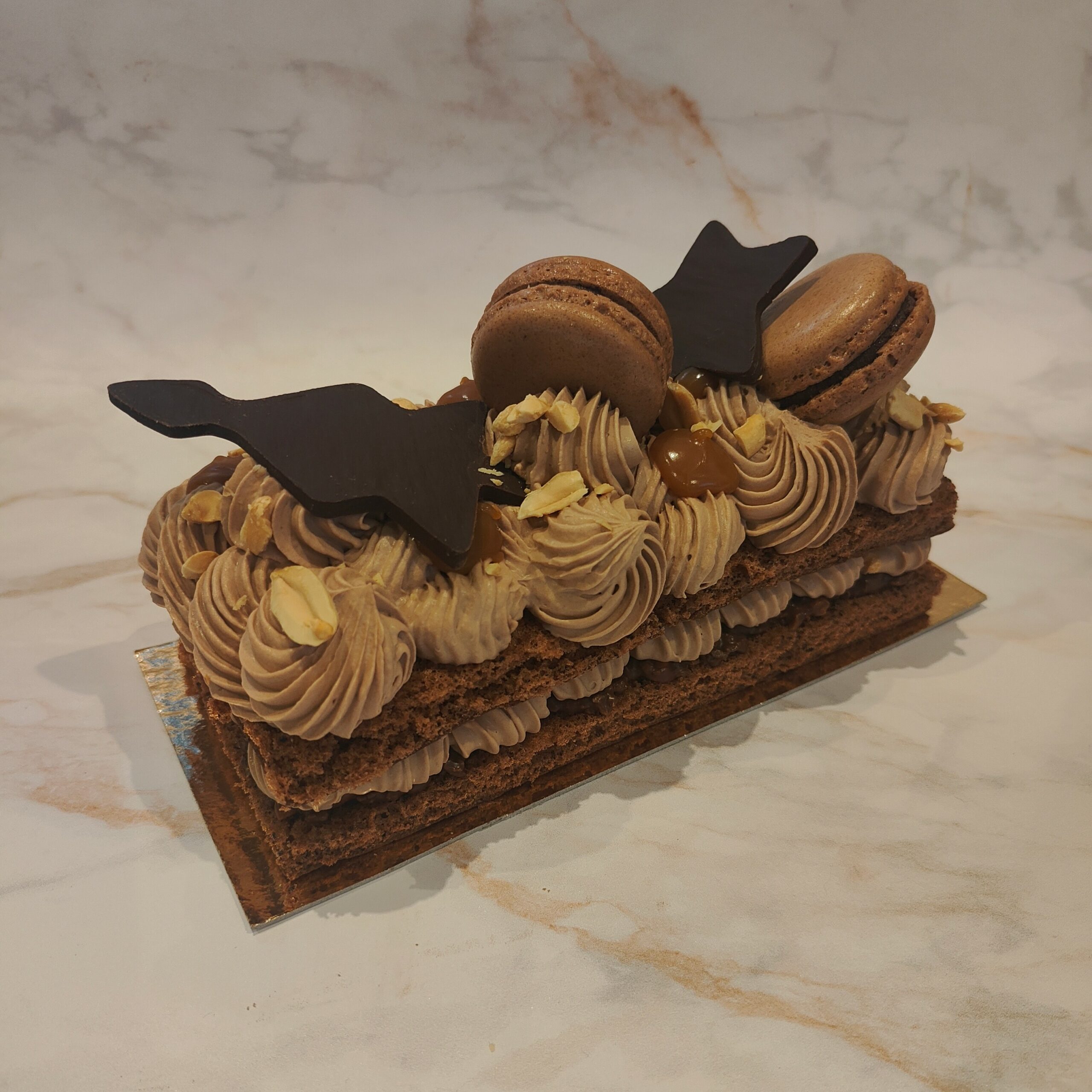 Bûche Chocolat, Caramel et Cacahuètes – Image 2