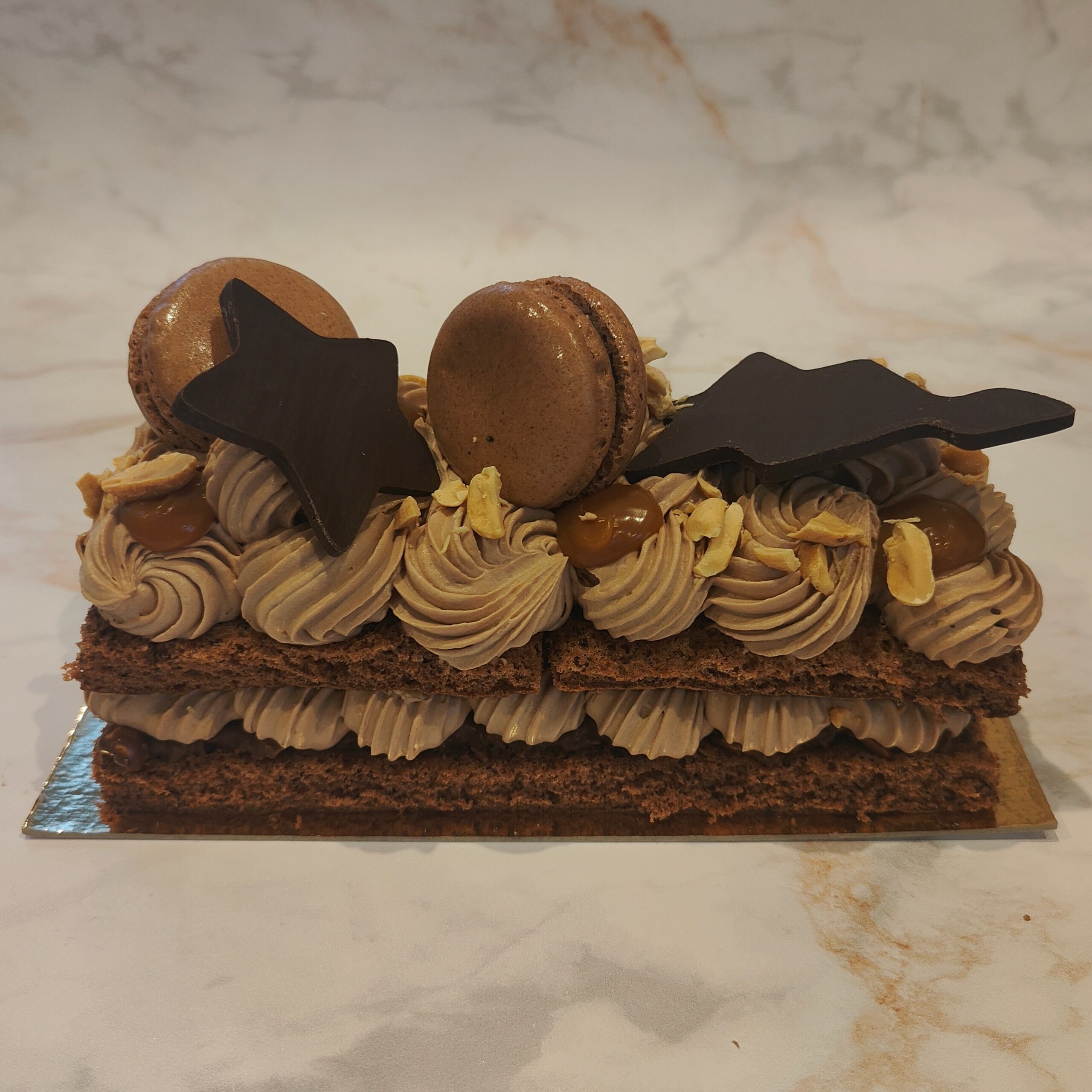 Bûche Chocolat, Caramel et Cacahuètes – Image 3